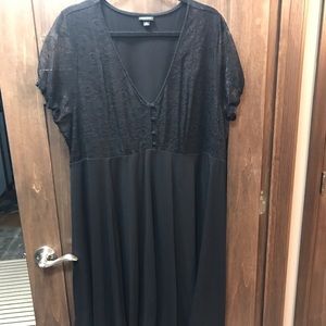 Black lace sleeve dress by torrid